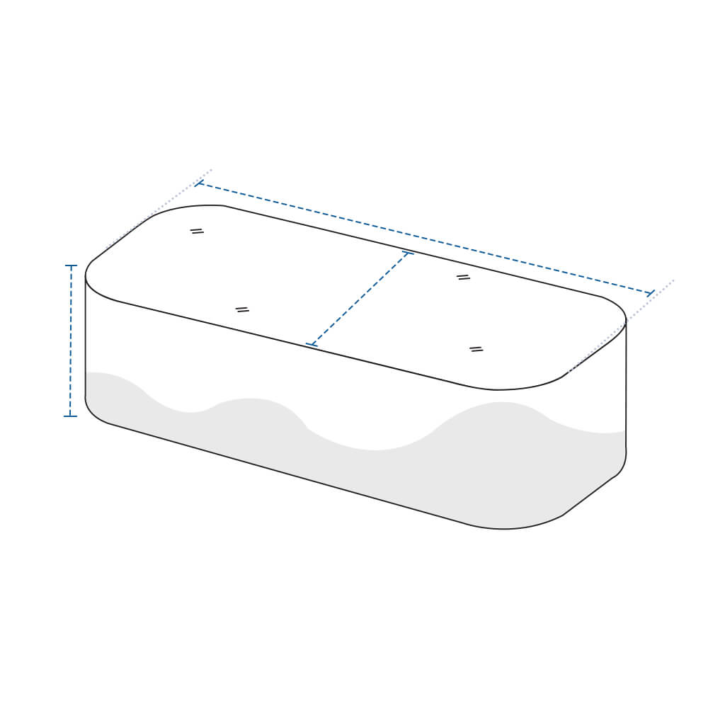 Rectangular Outdoor Custom Covers with Round Edges