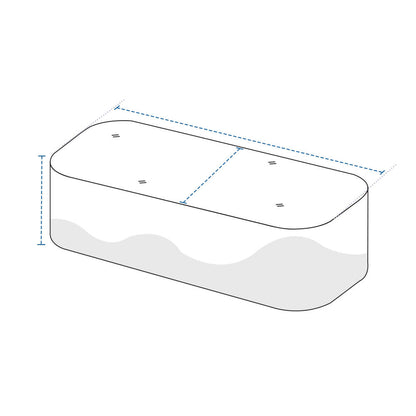 Rectangular Outdoor Custom Covers with Round Edges