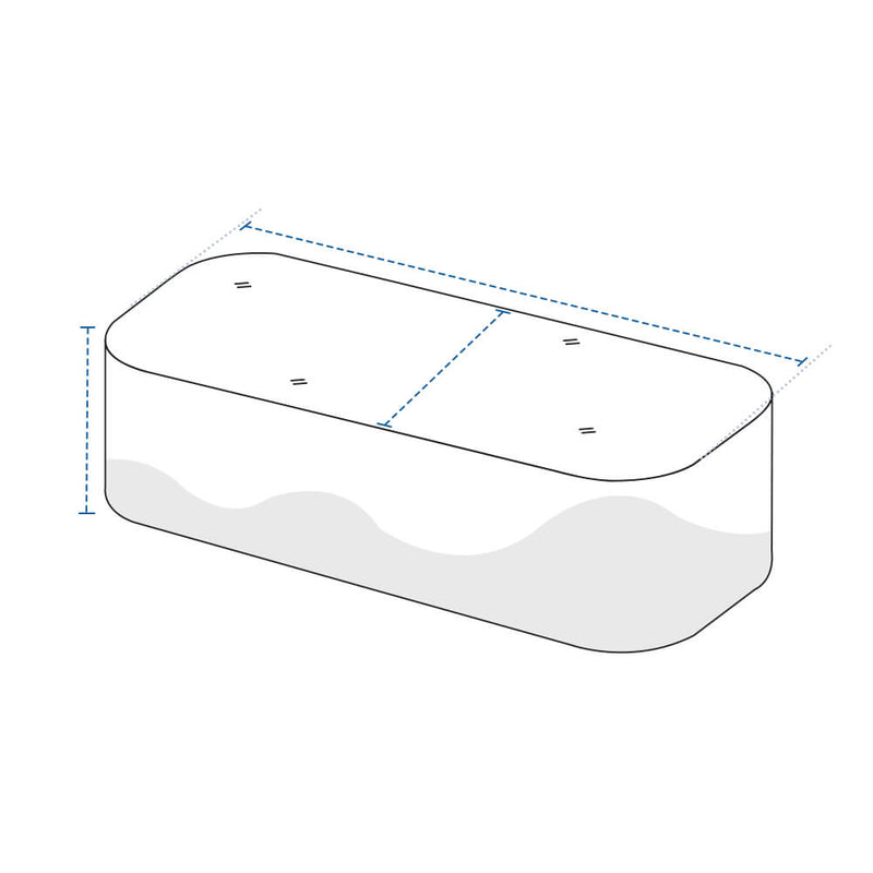 Rectangular Outdoor Custom Covers with Round Edges