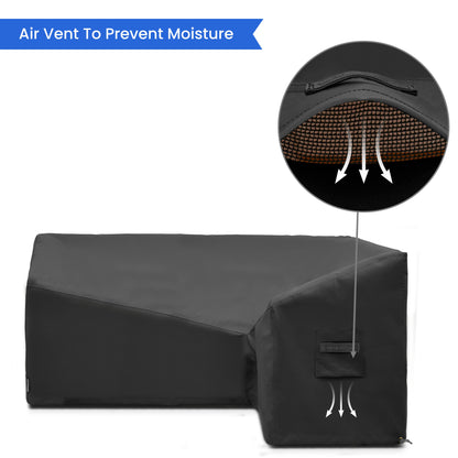 L Shape Slanted Outdoor Custom Covers